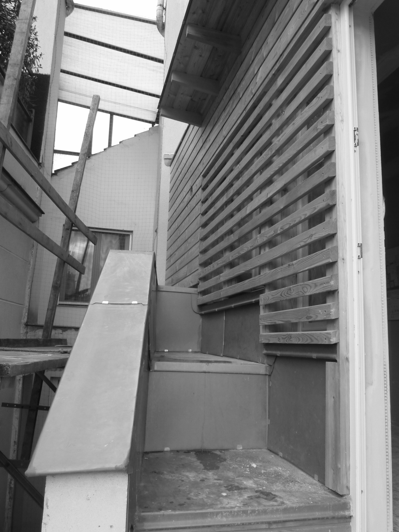 abbr architectes extension renovation terrasse paris 5 chantier